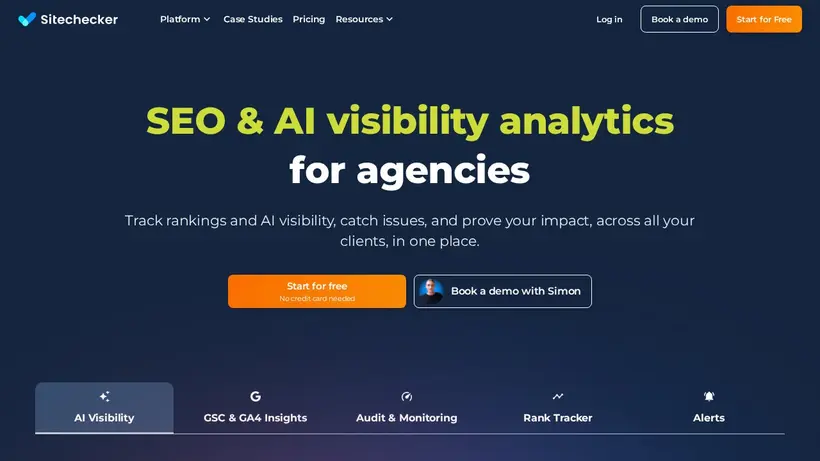Site Checker Pro homepage screenshot