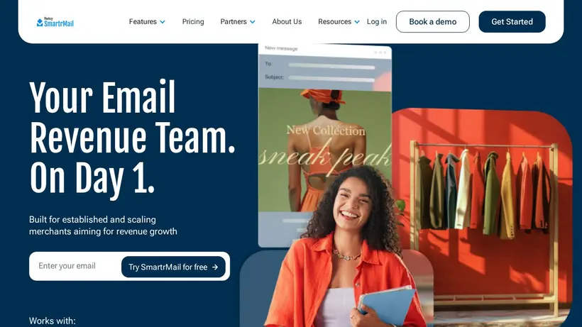 Smartr Mail homepage screenshot