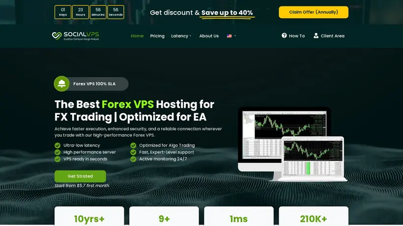 Social VPS homepage screenshot