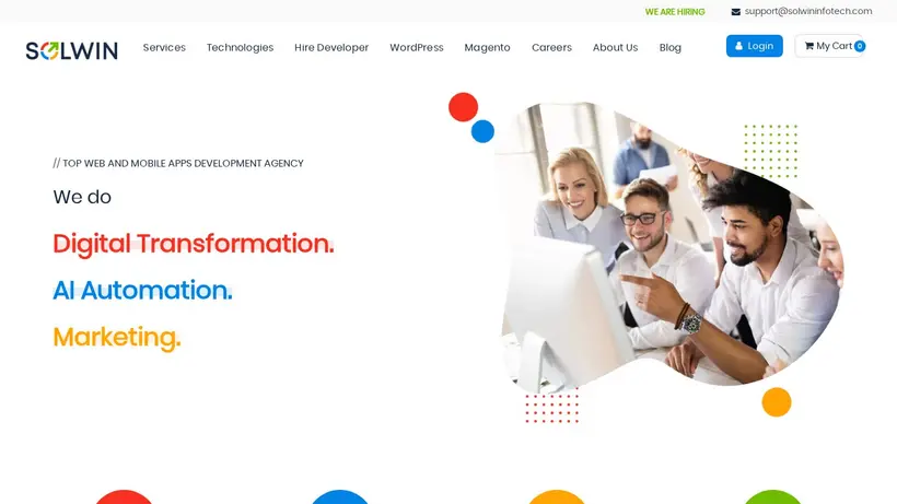 SolwinInfotech homepage screenshot