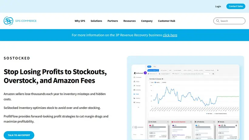 So Stocked homepage screenshot