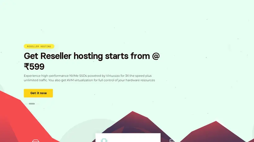 Spring Host homepage screenshot