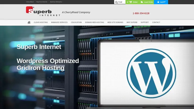 Superb homepage screenshot