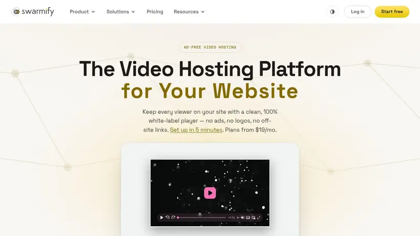 Swarmify homepage screenshot