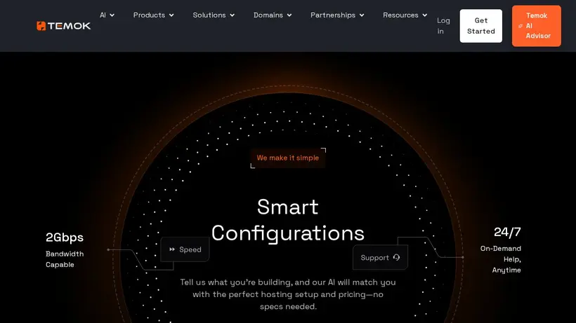 Temok homepage screenshot