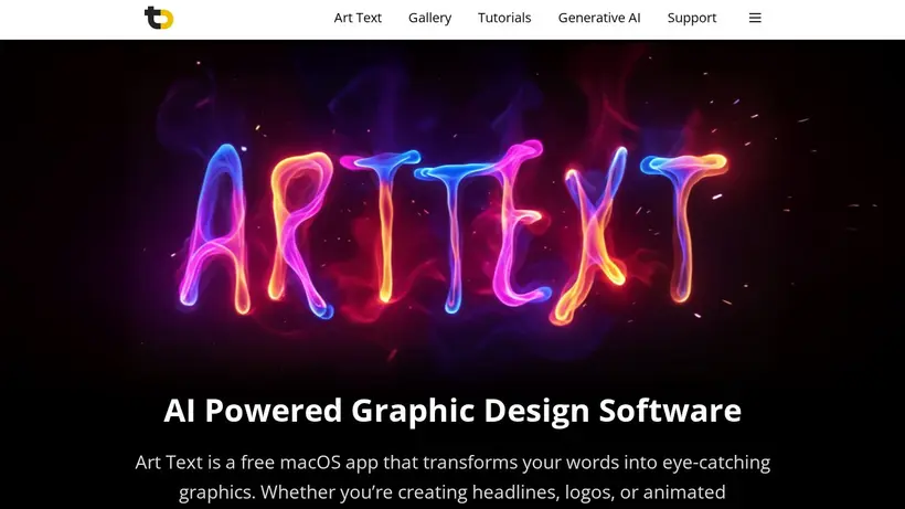 Text Design homepage screenshot
