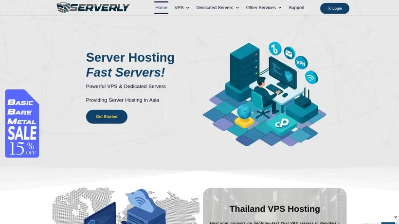 Thai Hosting Asia homepage screenshot