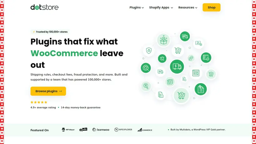 The Dot Store homepage screenshot