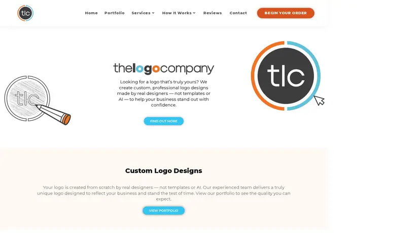 The Logo Company homepage screenshot