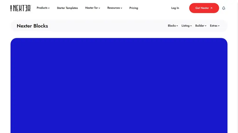 The Plus Blocks homepage screenshot