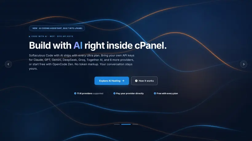 Ultra Web Hosting homepage screenshot