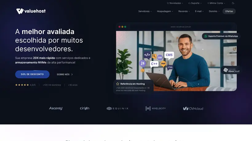 Value Host BR homepage screenshot