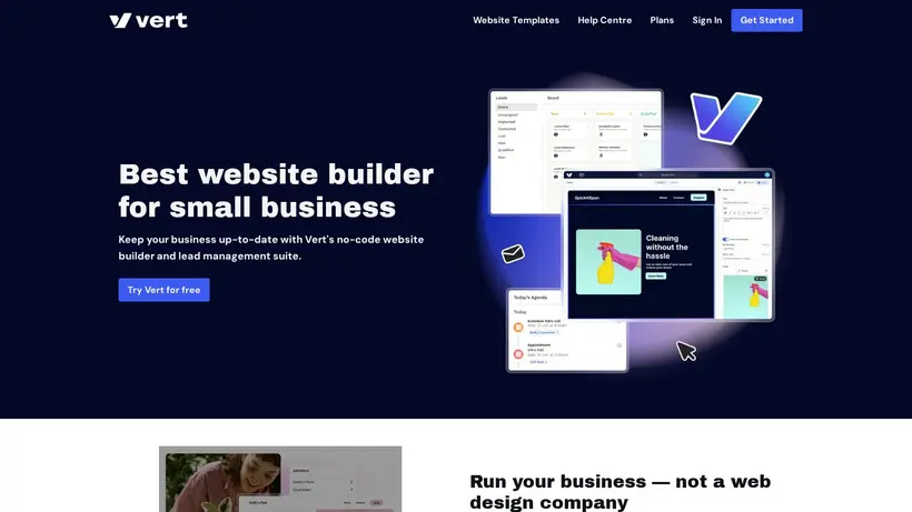 Vert.works homepage screenshot