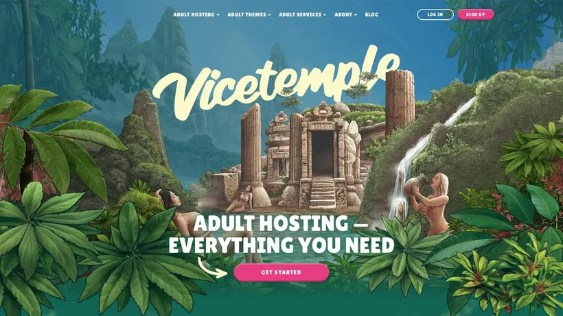 ViceTemple homepage screenshot