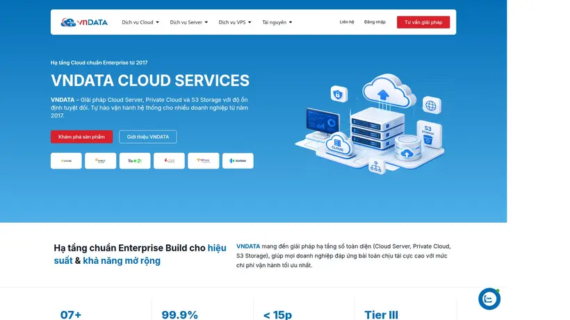 VNData.vn homepage screenshot