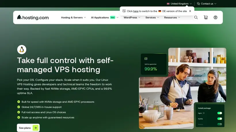 VPS Cheap homepage screenshot
