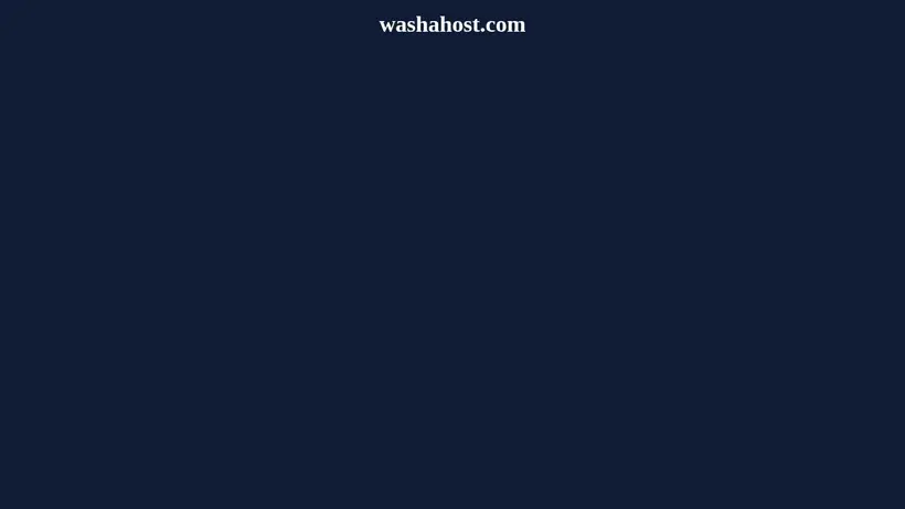 Washa Host homepage screenshot