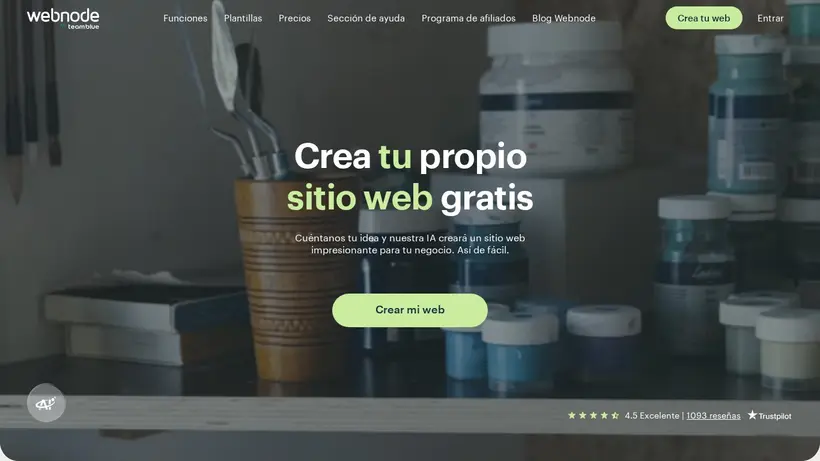 WebNode.bo homepage screenshot