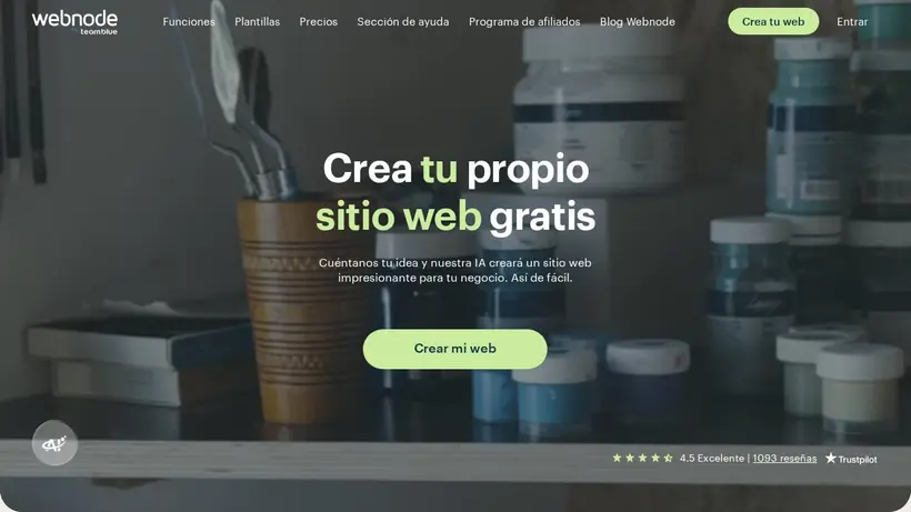 WebNode.cat homepage screenshot