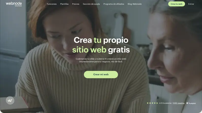 WebNode.com.ar homepage screenshot