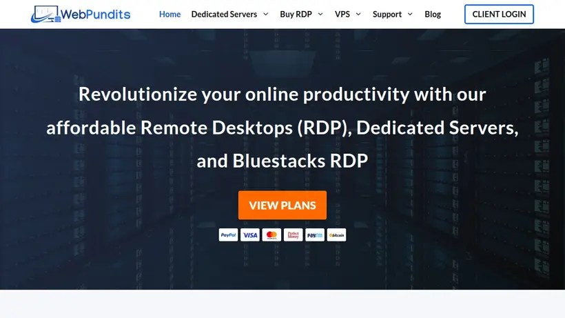 Web Pundits homepage screenshot