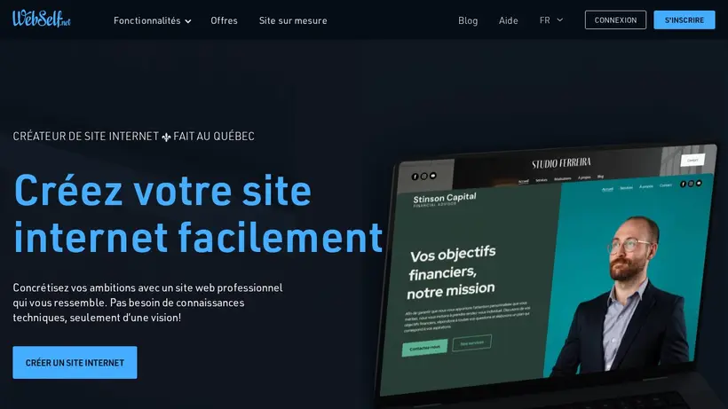 Web Self homepage screenshot