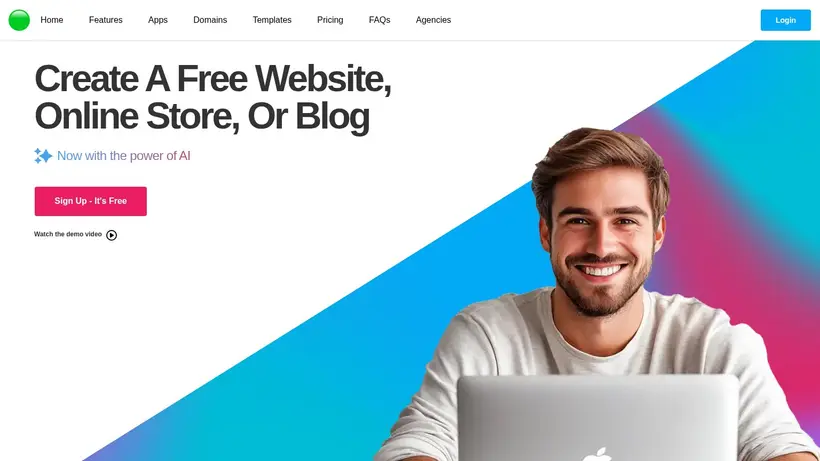 WebStarts homepage screenshot