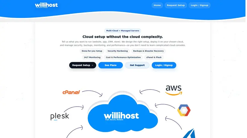 Willi Host homepage screenshot