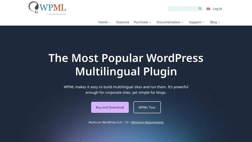 WPML homepage screenshot