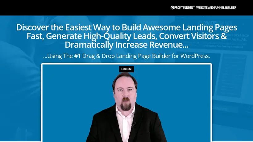 ProfitBuilder homepage screenshot