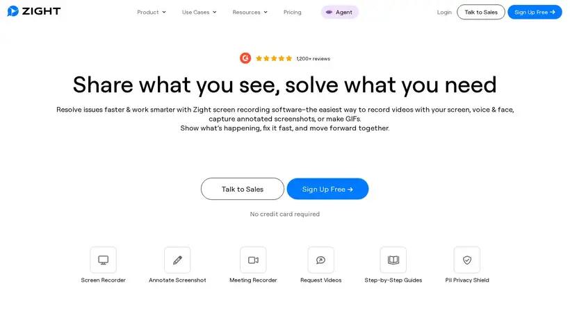 Zight.com homepage screenshot