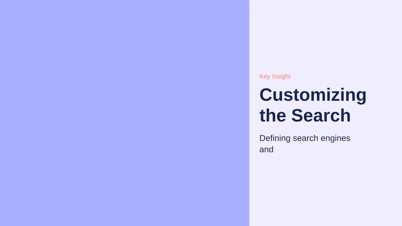 Editorial illustration for Customizing the Search Algorithm