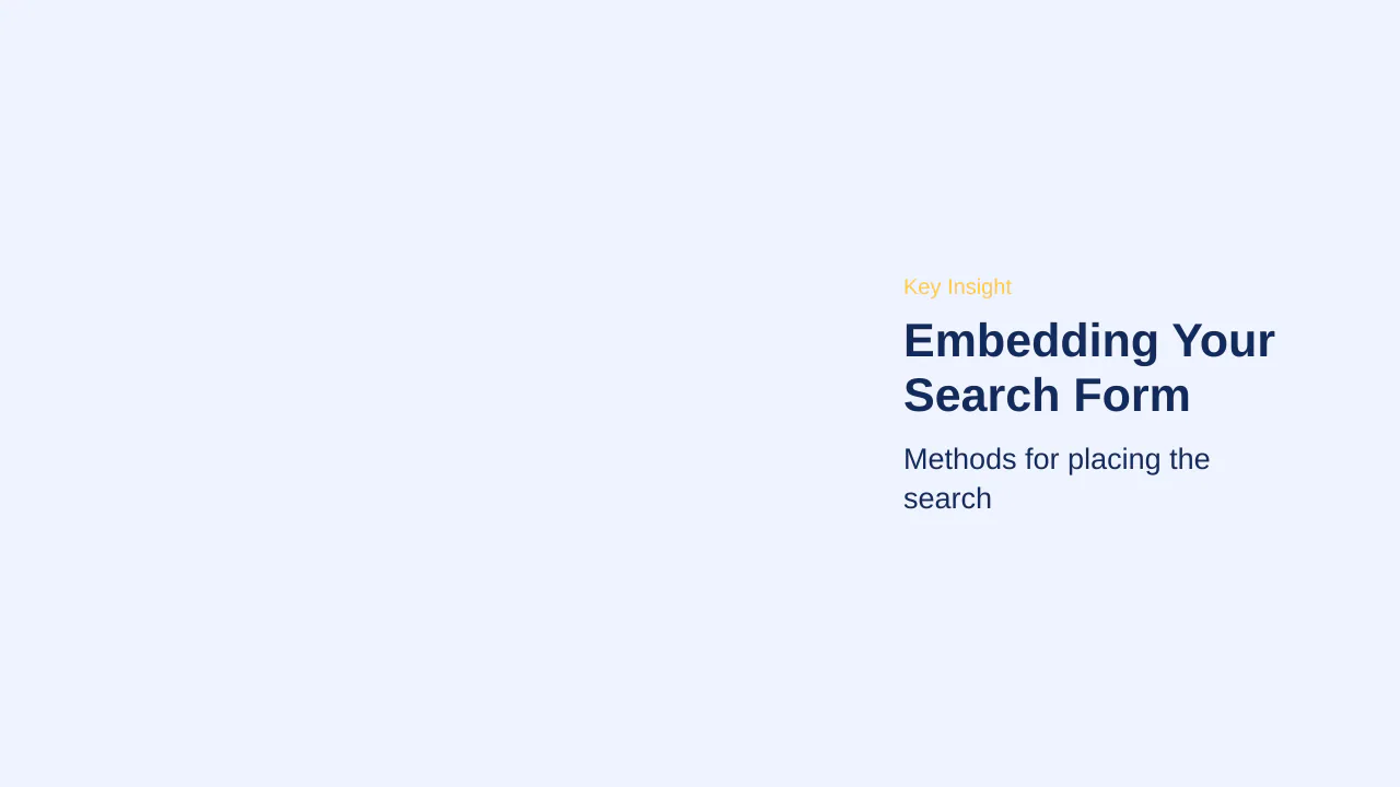 Editorial illustration for Embedding Your Search Form