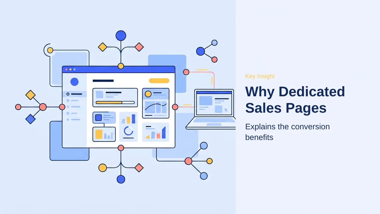 Editorial illustration for Why Dedicated Sales Pages Outperform Standard Pages