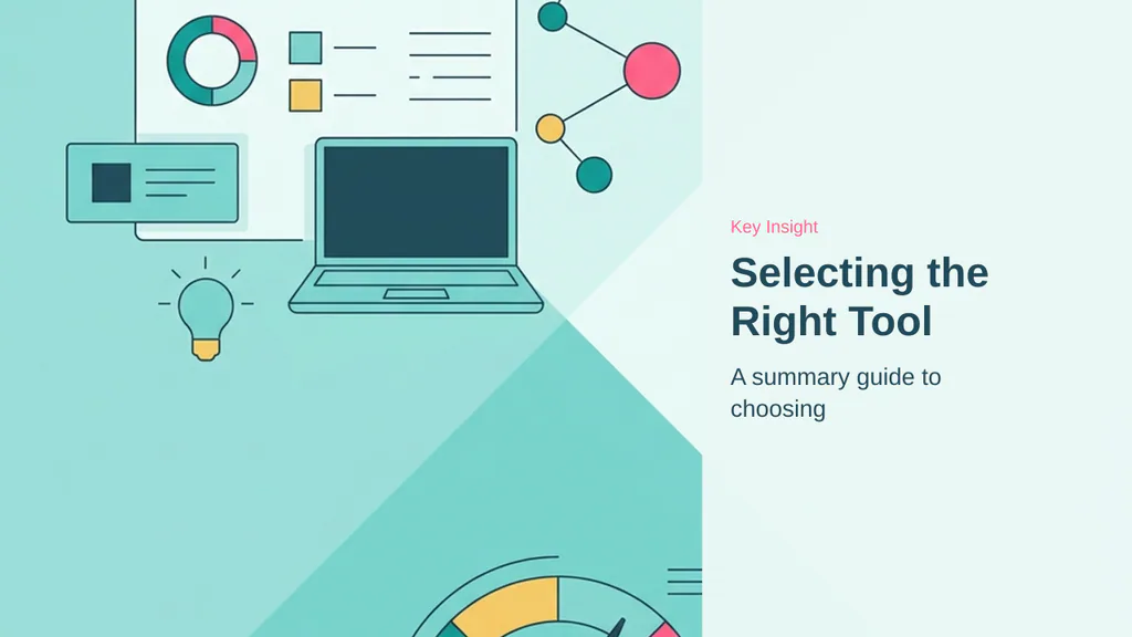 Editorial illustration for Selecting the Right Tool for Your Growth Stage