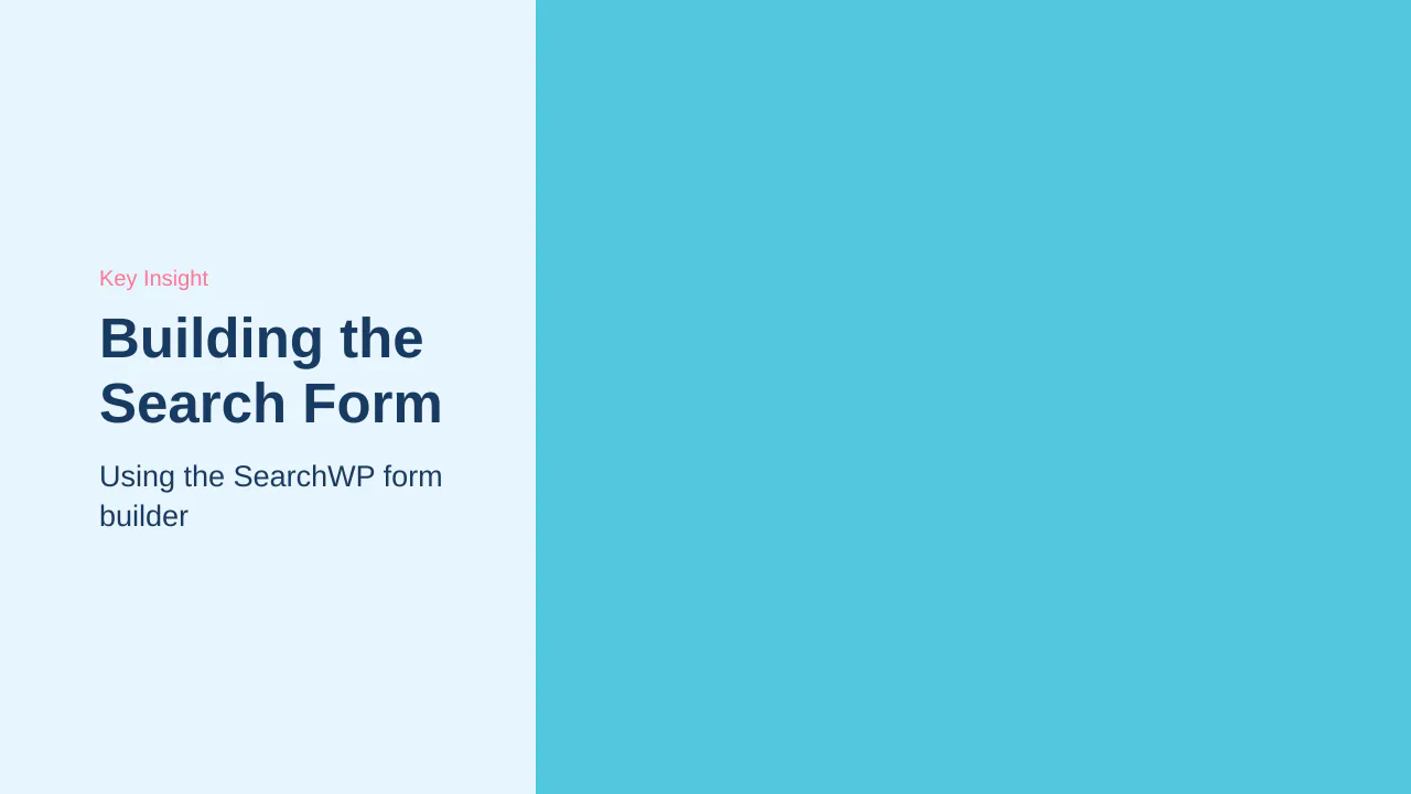 Editorial illustration for Building the Search Form