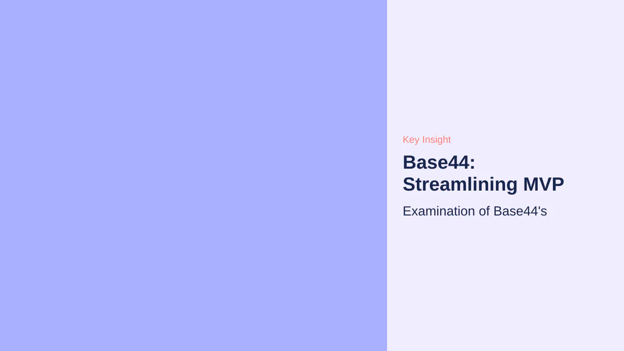 Editorial illustration for Base44: Streamlining MVP Development